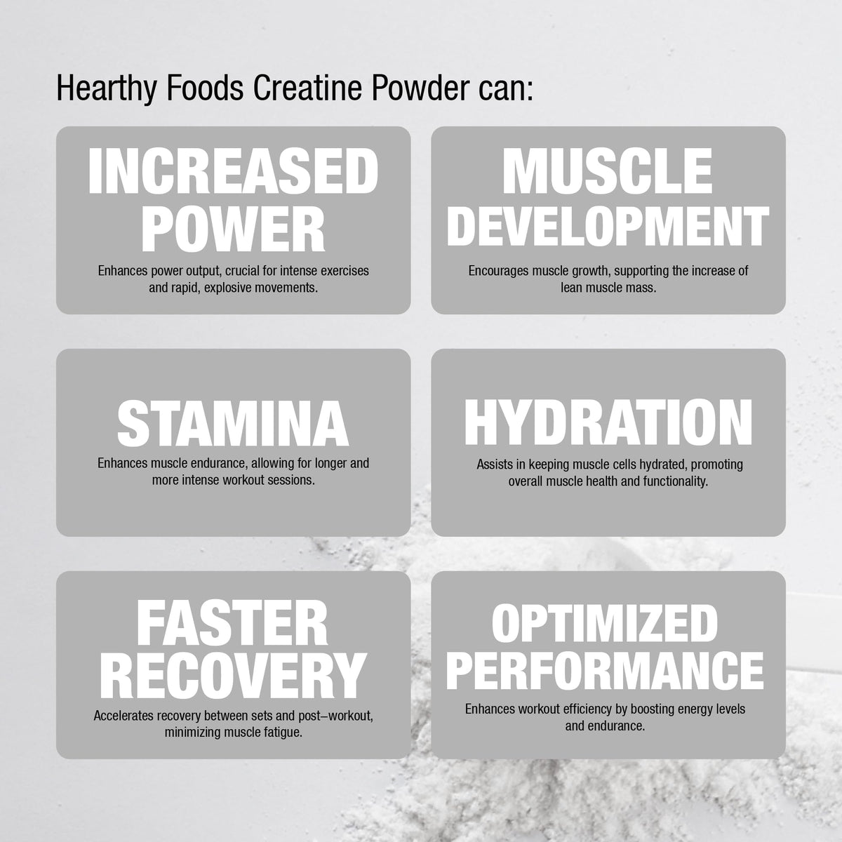 HEARTHY FOODS Creatine Monohydrate Micronized Powder 500G - 100 Servings, 5000mg Per Serving (5g) - 17.9 Oz for Men & Women Muscle Growth & Recovery - UNFLAVORED - Maple Wellness Supplements