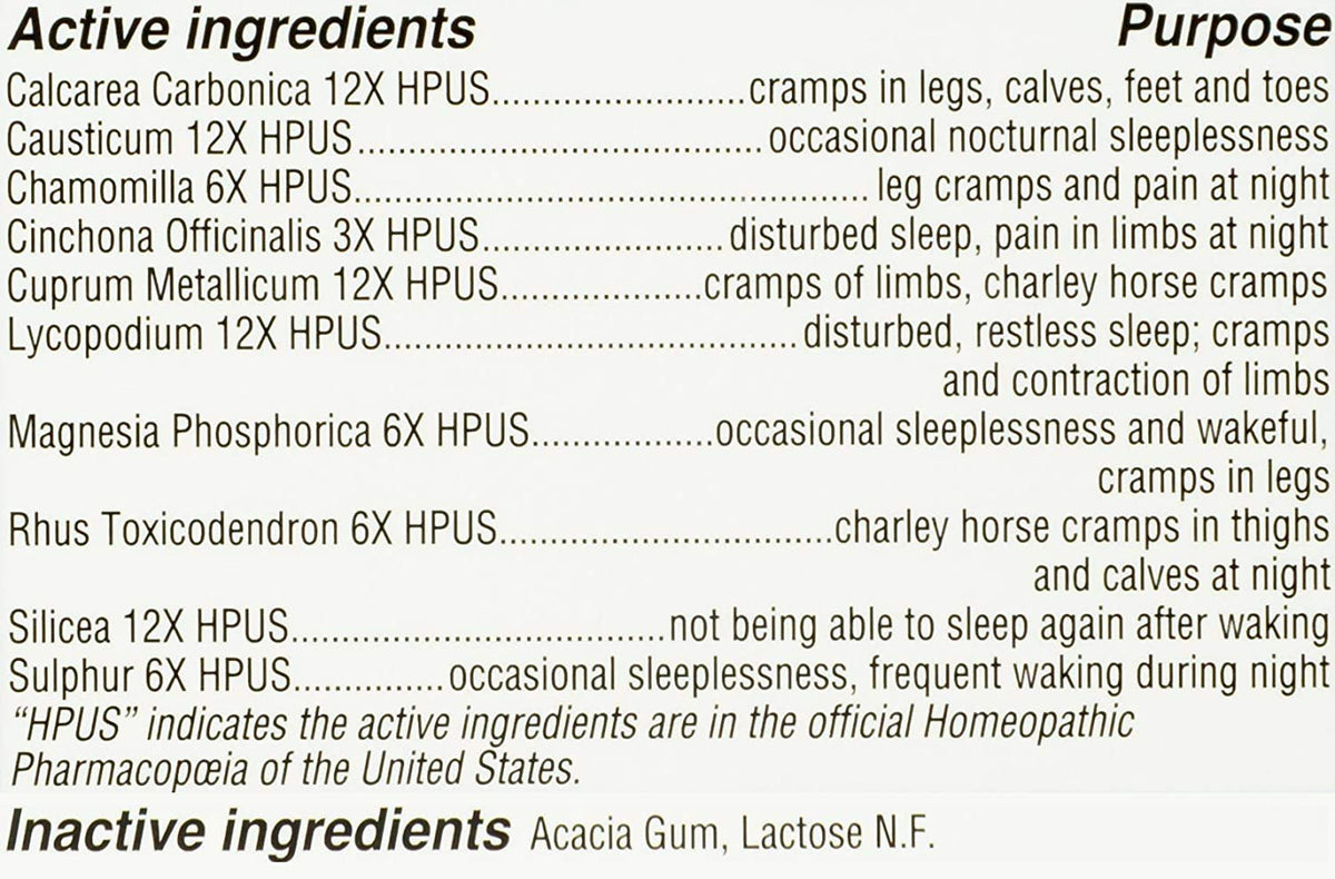 Hyland's Leg Cramps PM Tablets 50 ea 50 Count (Pack of 2) - Maple Wellness Supplements