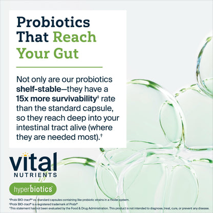 Hyperbiotics Vital Nutrients Pro-15 Prebiotics and Probiotics for Women and Men | 15 Science Backed Strains | Supports Occasional Constipation, Diarrhea, Gas & Bloating | 30 Vegan Time Release Pearls - Maple Wellness Supplements