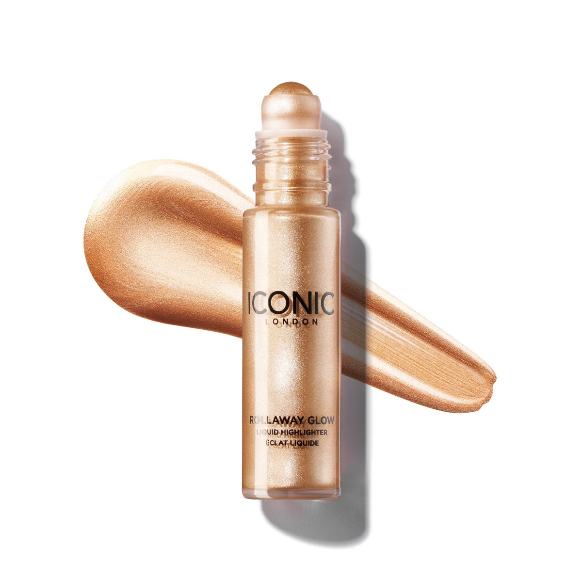 ICONIC LONDON Rollaway Glow | Liquid Highlighter for a Radiant Glow, Cruelty-Free, Vegan Makeup (Champagne Chic) 0.27 Fl oz - Maple Wellness Supplements