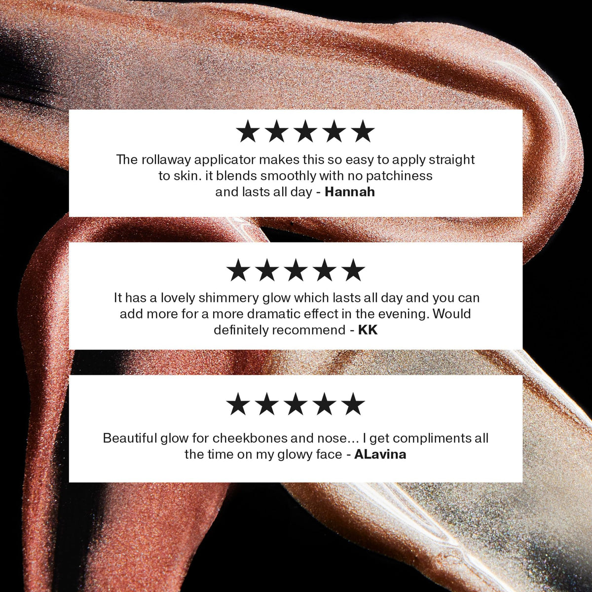 ICONIC LONDON Rollaway Glow | Liquid Highlighter for a Radiant Glow, Cruelty-Free, Vegan Makeup (Champagne Chic) 0.27 Fl oz - Maple Wellness Supplements