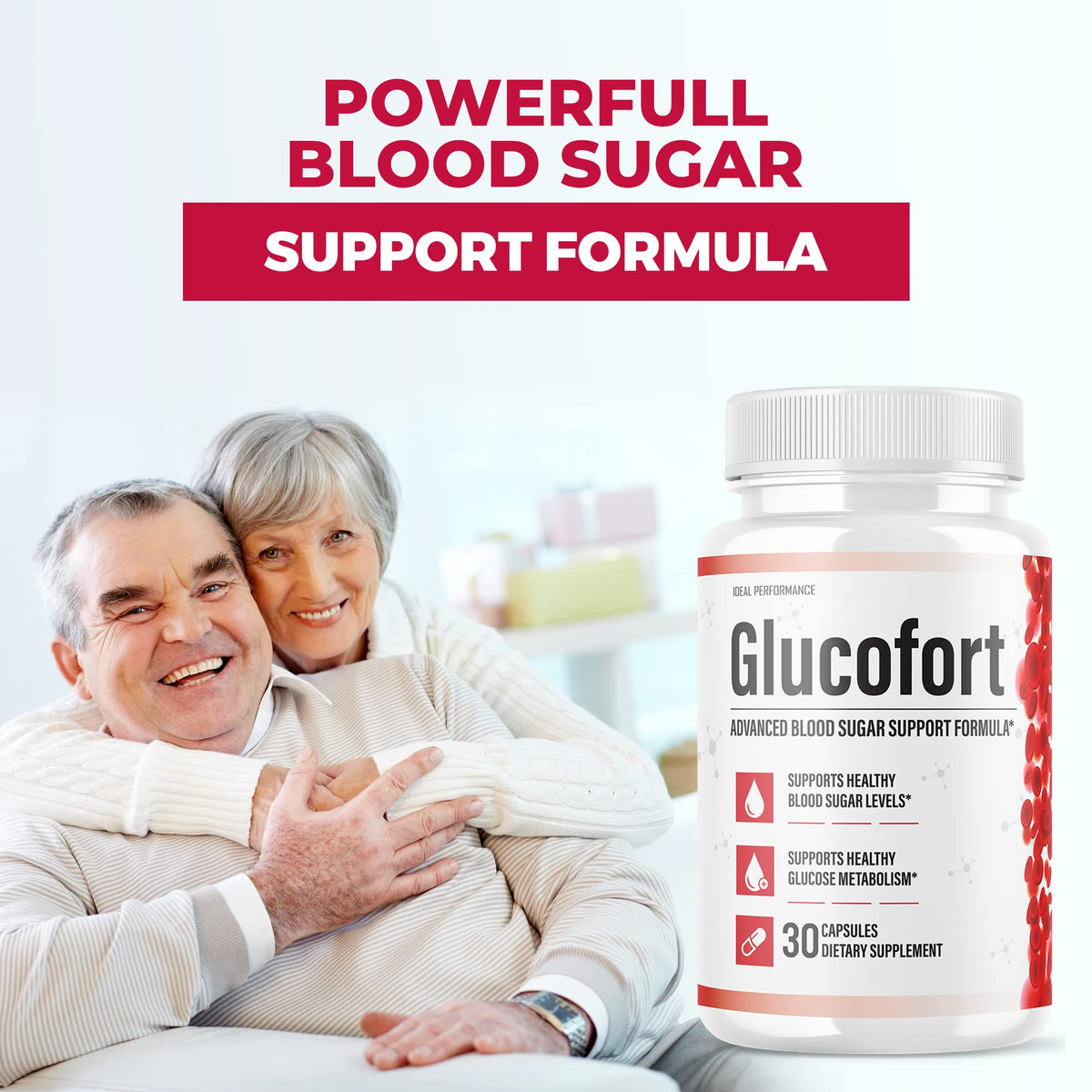IDEAL PERFORMANCE (Official) Glucofort Supplement Support Formula (3 Pack) - Maple Wellness Supplements