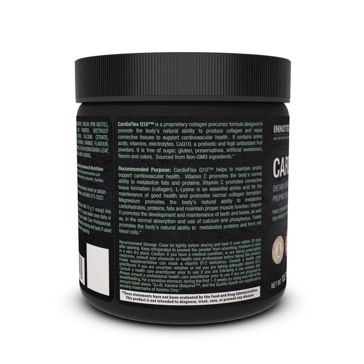 Innotech Nutrition CardioFlex Q10 Heart Health & Energy Support CoQ10 Amino Acids & Electrolytes Orange 360g - Maple Wellness Supplements