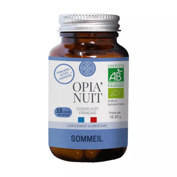 Buy ​Jardin d'Occitanie Opia'Night in organic capsules Sleep 15 days - Vitaza UK Supplements UK