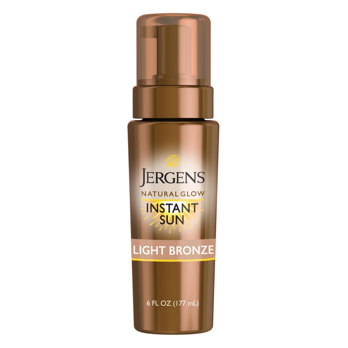 Jergens Natural Glow Instant Sun Body Mousse, Self Tanner for Light Bronze Tan, Sunless Tanning Body Bronzer - Maple Wellness Supplements