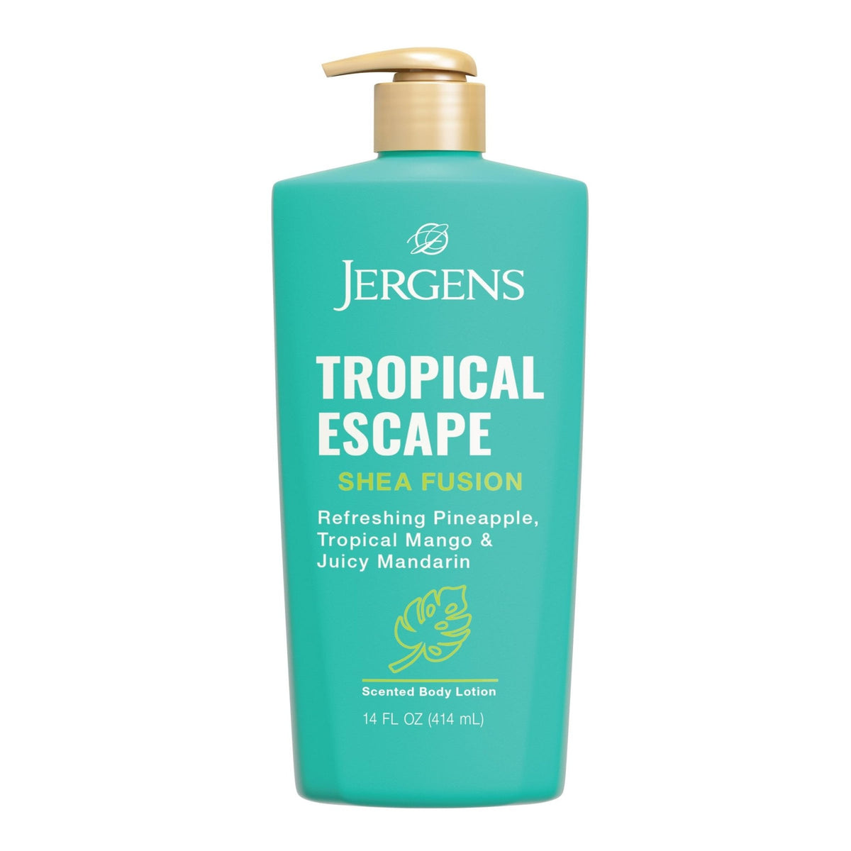 Jergens Shea Fusion Tropical Escape Body Lotion, Moisturizer with Shea Butter & Vitamin E, 14 Fl Oz - Maple Wellness Supplements