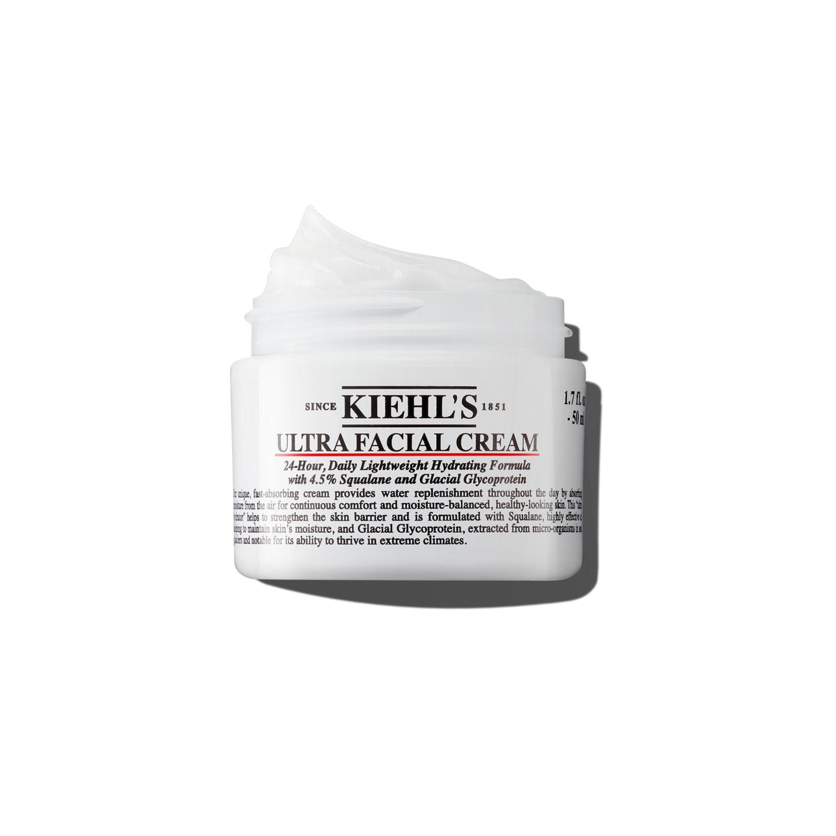 Kiehl's Ultra Facial Cream, with 4.5% Squalane to Strengthen Skin's Moisture Barrier, Skin Feels Softer and Smoother, Long-Lasting Hydration - Maple Wellness Supplements