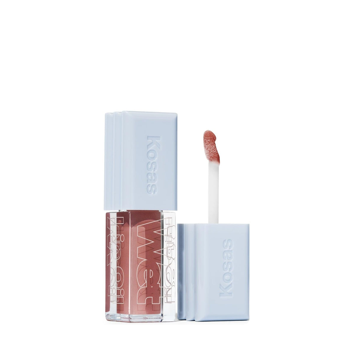 Kosas Wet Lip Oil Gloss - Hydrating Lip Plumping Treatment with Hyaluronic Acid & Peptides, Non-Sticky Finish (Unbuttoned) - Maple Wellness Supplements