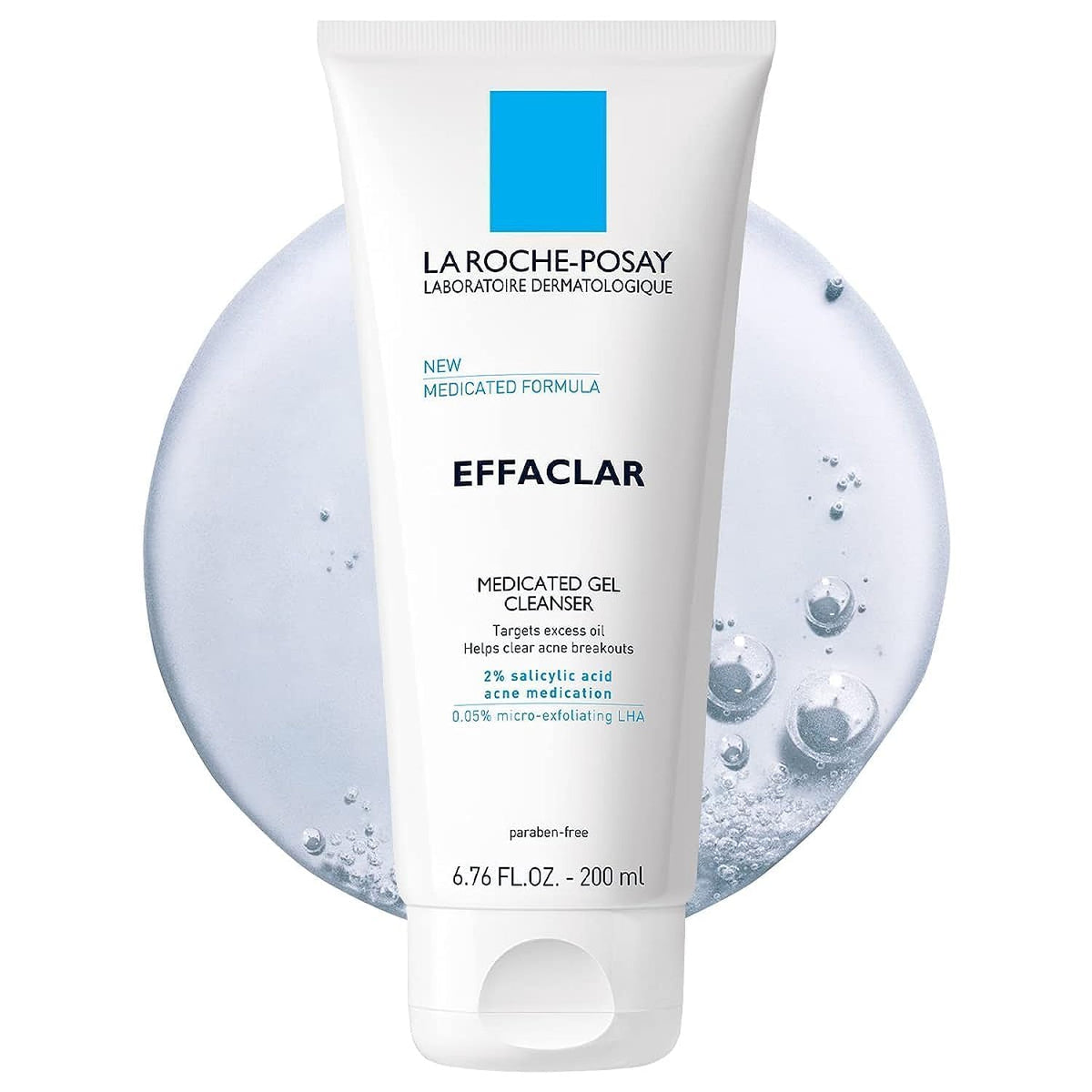 La Roche-Posay Effaclar Medicated Gel Cleanser, 2% Salicylic Acid Cleanser + LHA + Glycerin, Foaming Acne Face Wash, Helps Clear & Prevent Acne Breakouts, Oil Free, Targets Excess Oil - Maple Wellness Supplements