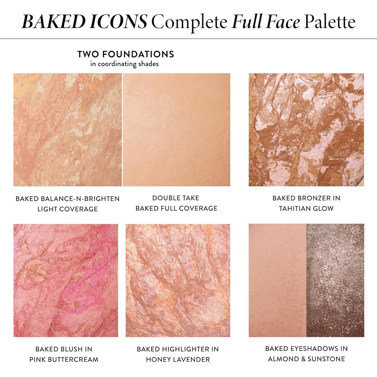 LAURA GELLER Baked Icons Complete Full Face Palette, Light | All-in-One Makeup Palette with Baked Foundations, Blush, Bronzer, Highlighter, Eyeshadows | Coverage for Mature Skin | Travel-Friendly - Maple Wellness Supplements