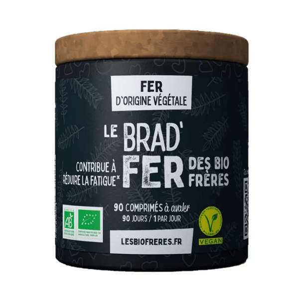 Buy ​Les Bio Frères le Brad'Fer Bio Fer 90 tablets - Vitaza UK Supplements UK