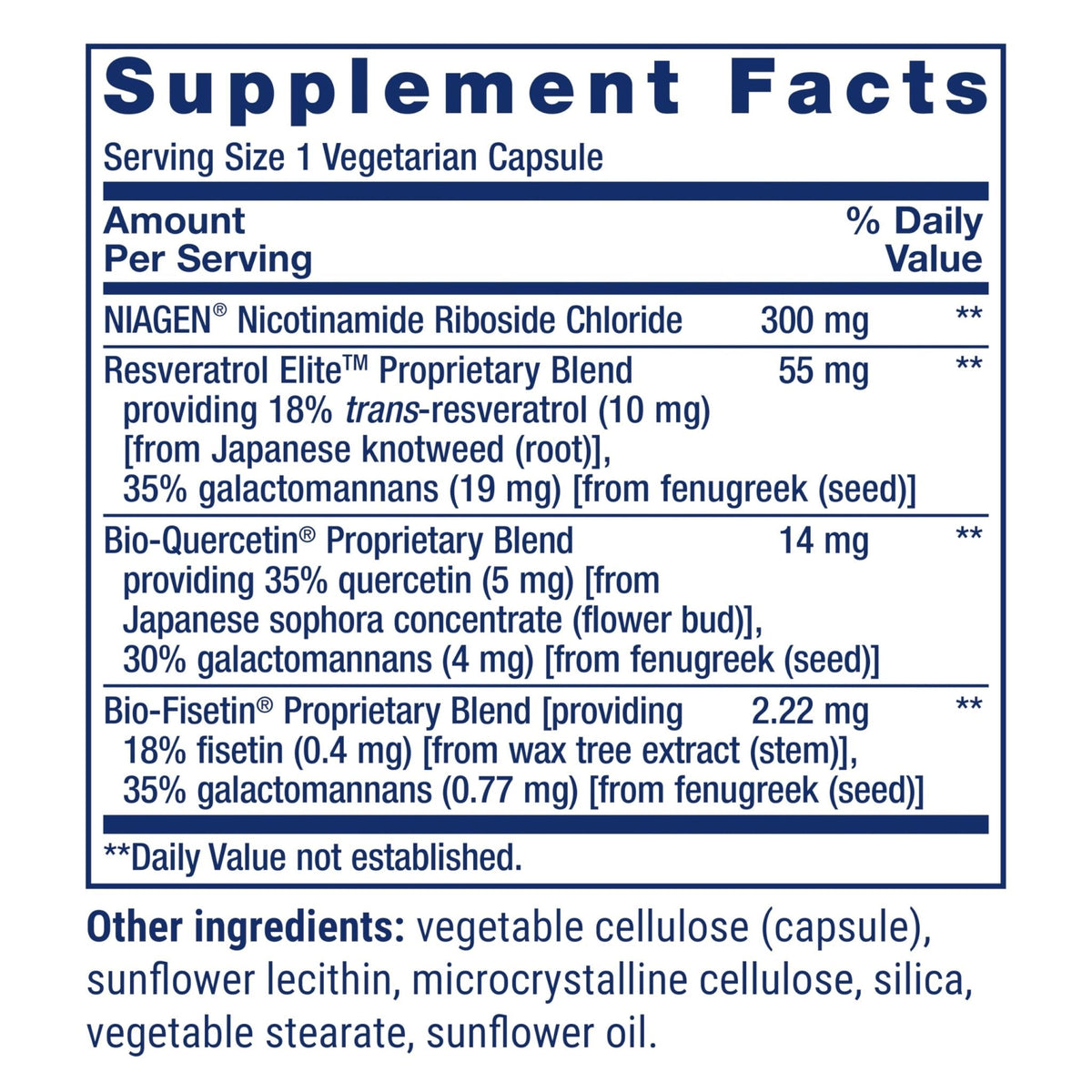 Life Extension NAD+ Cell Regenerator™ and Resveratrol Elite™*, nicotinamide riboside, Trans-resveratrol, quercetin, Fisetin, Heart Health, Healthy Aging, Vegetarian, Non-GMO, Gluten Free, 30 Capsules - Maple Wellness Supplements