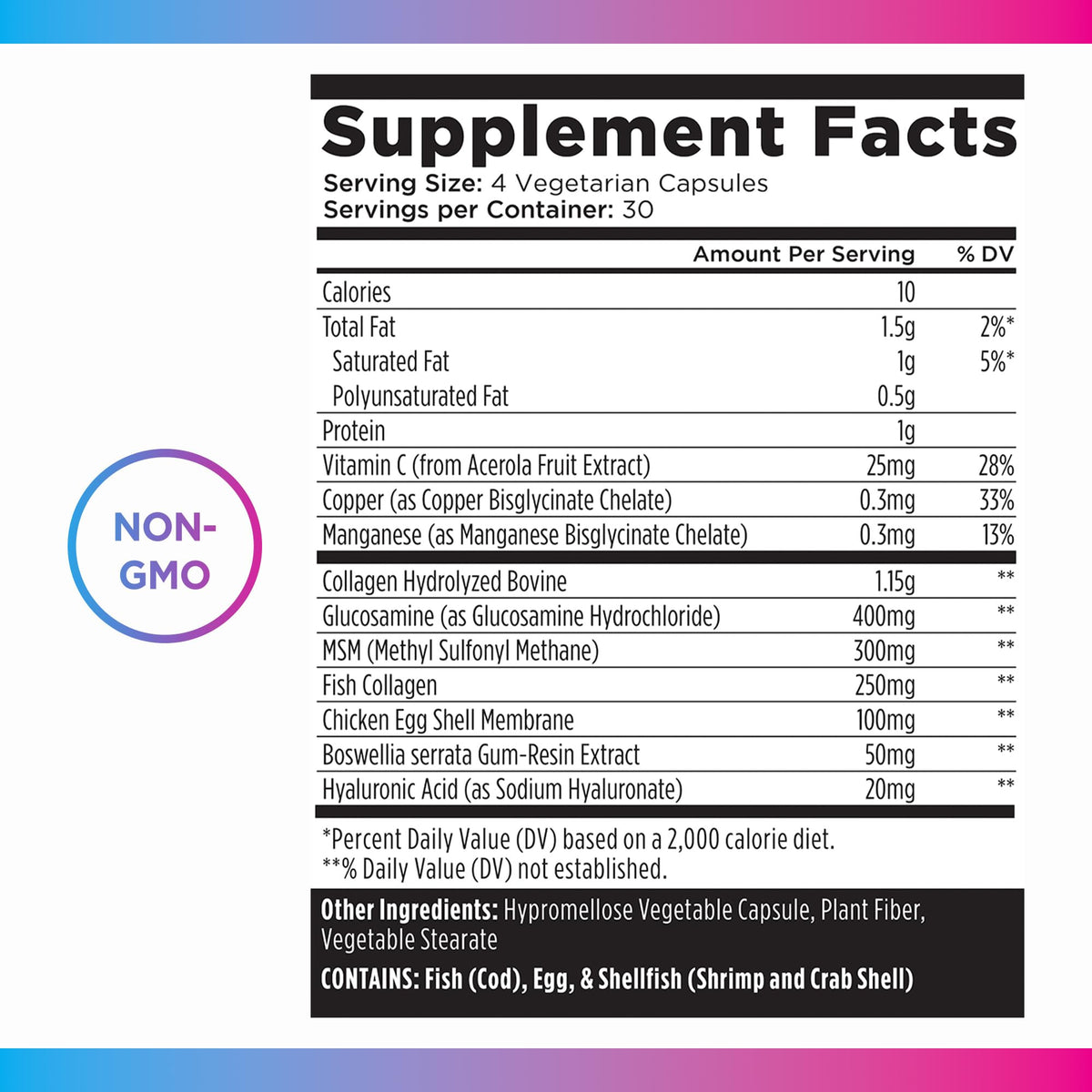 Livingood Daily Collagen + Joint Support, Grass Fed Multi Collagen Peptides I III V X with Hyaluronic Acid, Joint Support Supplement for Women & Men, Hair Skin Nails, Keto & Gluten Free, 120 Capsules - Maple Wellness Supplements