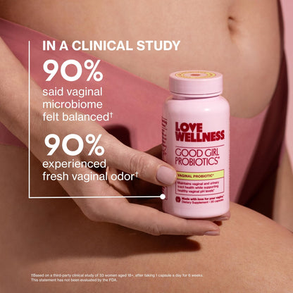 Love Wellness Good Girl Probiotics | Women’s Vaginal Health & pH Balance Supplement | 9-Strain Probiotic for Urinary Tract, Yeast, Odor & Immune Support | Gluten-Free (30-Day Supply) - Maple Wellness Supplements
