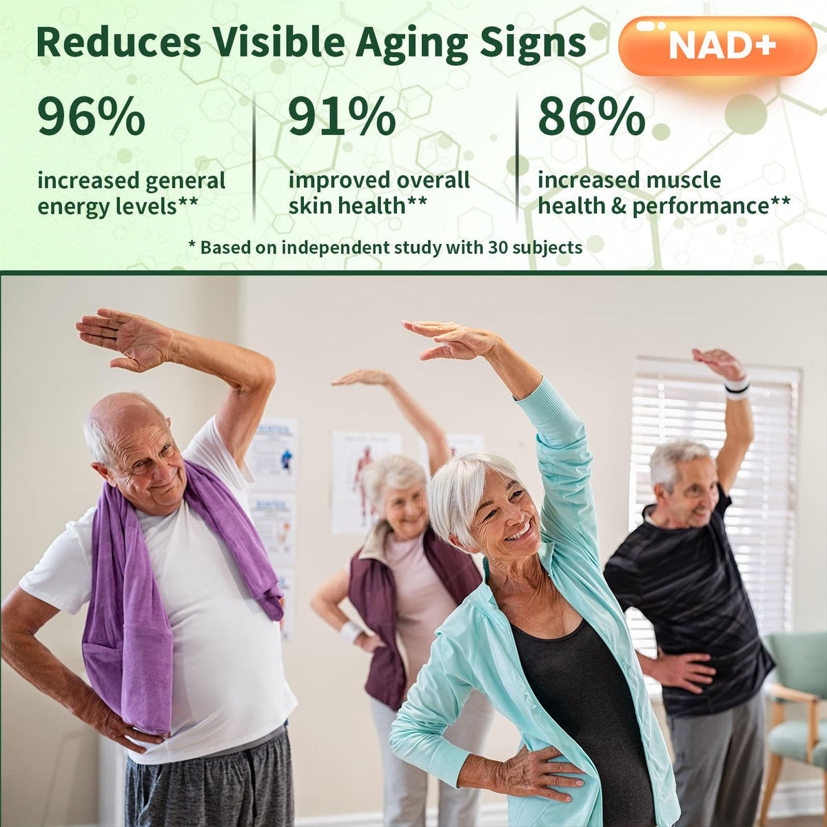 Lyndops NAD Supplement, Liposomal Nicotinamide Riboside Resveratrol 250mg, NMN Alternative, High Purity NAD Supplement for Women & Men, Anti-Aging, Cellular Energy, Mental Focus - 60 Capsules - Maple Wellness Supplements