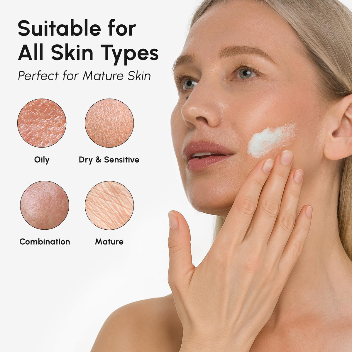 MAREE Face Exfoliator – Microdermabrasion Facial Scrub & Exfoliating Face Wash for Women – Collagen & Glycolic Acid – Gentle Scrub and Exfoliant - Maple Wellness Supplements