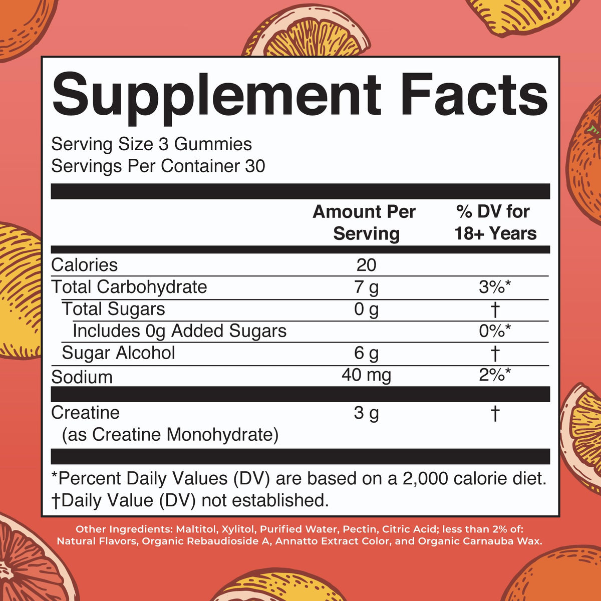 MaryRuth's Creatine Gummies | Creatine Monohydrate Gummies | 3g Creatine Per Serving | Creatine for Women & Men | Tangerine Citrus Flavor | Exercise | Workout | Sugar Free | Vegan | 90 Count - Maple Wellness Supplements