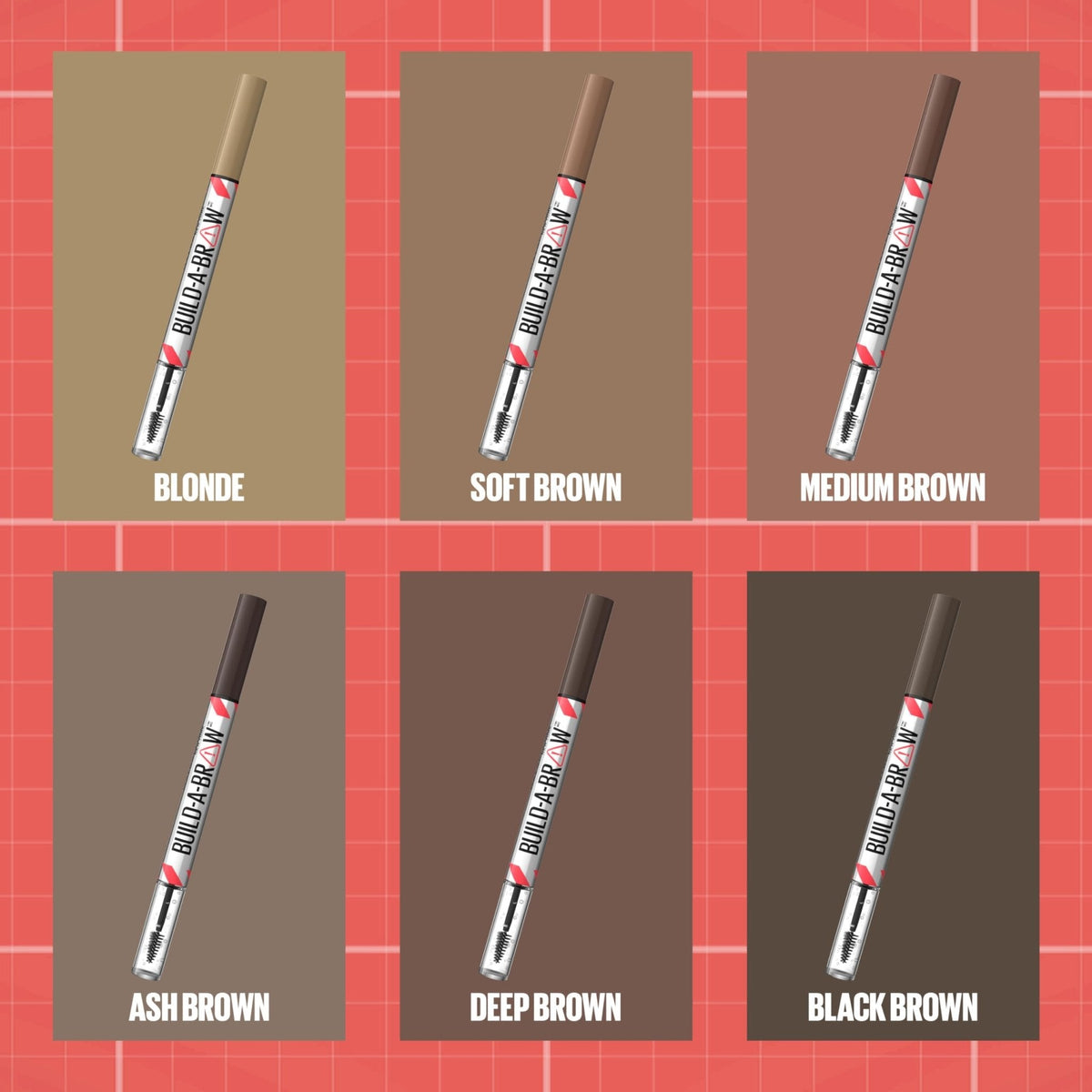 Maybelline Build-A-Brow 2-in-1 Brow Pen and Sealing Eyebrow Gel, Eyebrow Makeup for Real-Looking, Fuller Brows, Black Brown, 1 Count - Maple Wellness Supplements