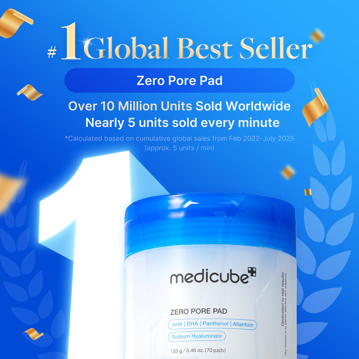Buy ​medicube Toner Pads Zero Pore Pad 2.0 | Dual-Textured Facial Pad for Exfoliation and Pore Care with 4.5% AHA Lactic Acid - Vitaza UK Supplements UK