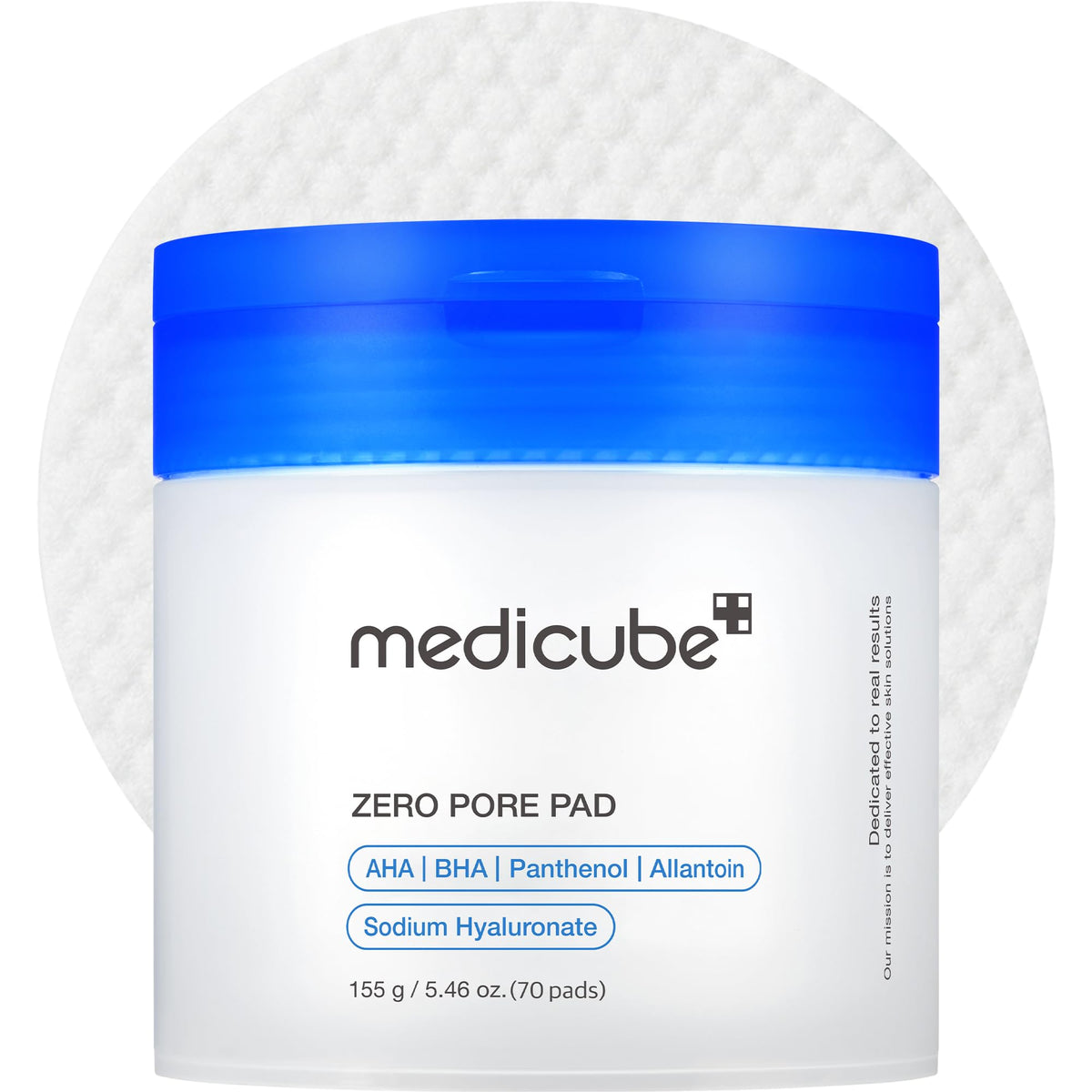 Buy ​medicube Toner Pads Zero Pore Pad 2.0 | Dual-Textured Facial Pad for Exfoliation and Pore Care with 4.5% AHA Lactic Acid - Vitaza UK Supplements UK