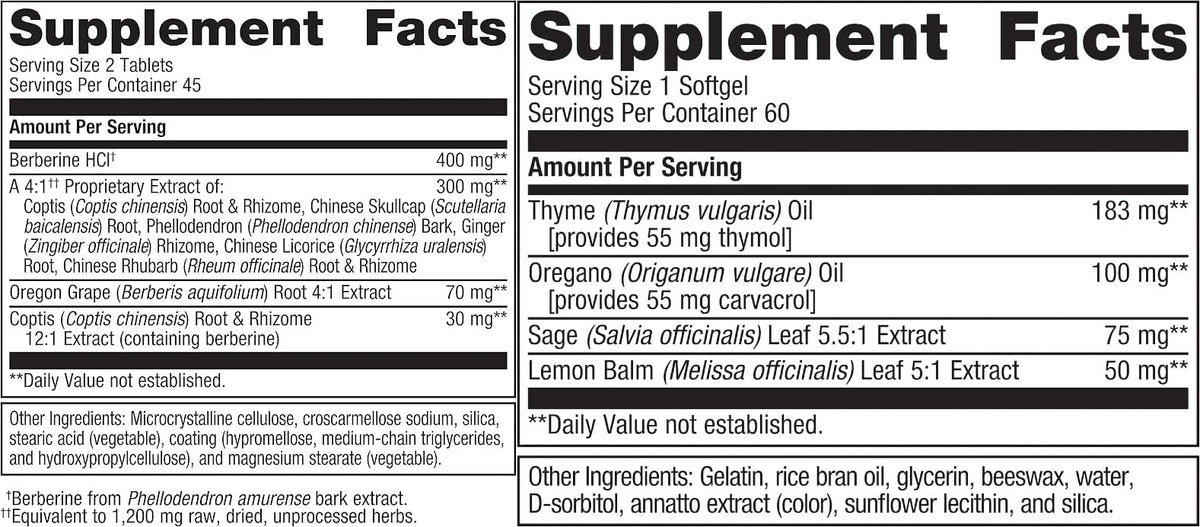 Metagenics Bundle - CandiBactin-BR (90 Tablets) & CandiBactin-AR (60 Softgels) - for Intestinal Support, Gut Health & Intestinal Balance - Maple Wellness Supplements