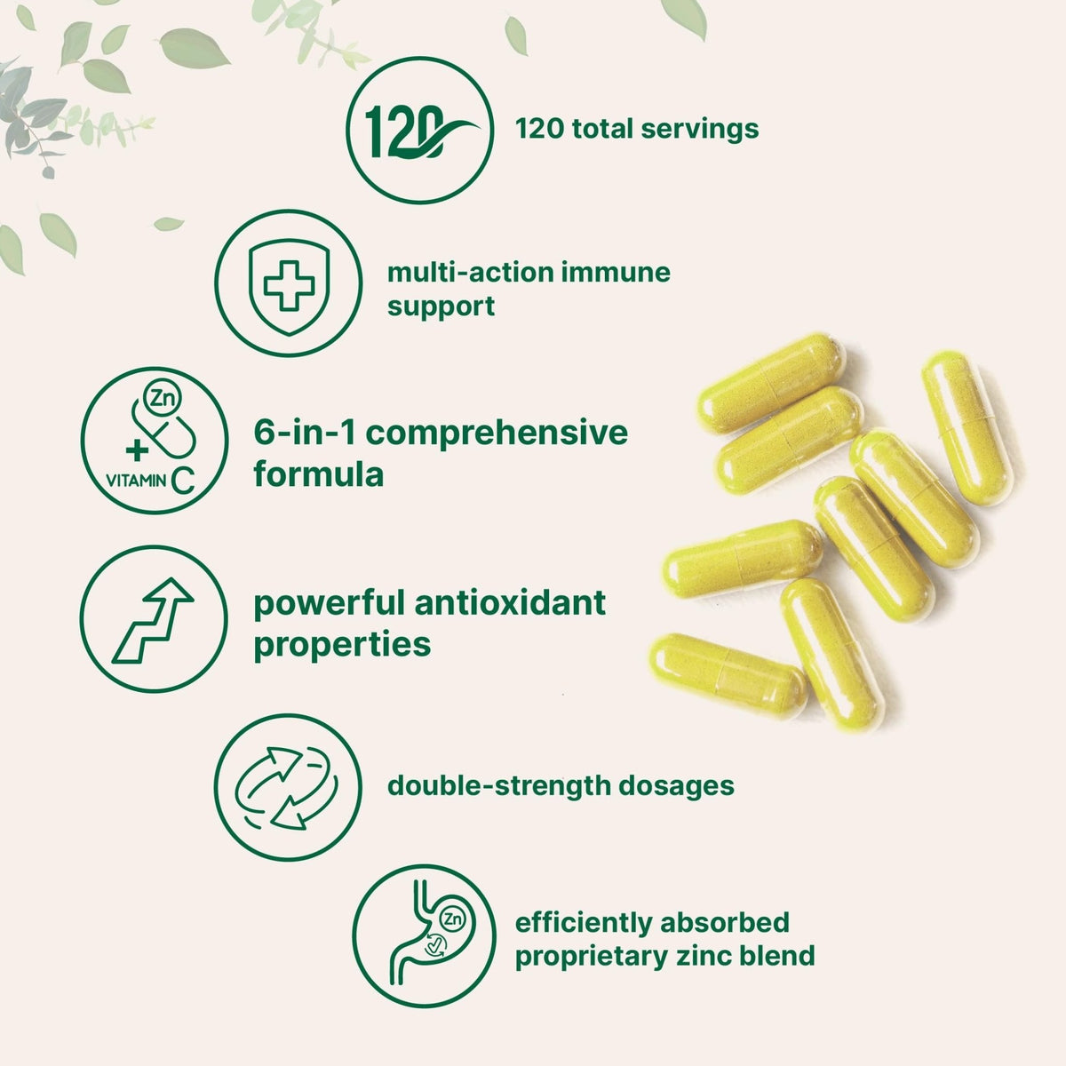 Micro Ingredients Quercetin with Vitamin C and Zinc, 240 Capsules | Quercetin 500mg, Vitamin C 500mg, Zinc 50mg (Picolinate, Citrate, Glycinate, Gluconate) - Maple Wellness Supplements