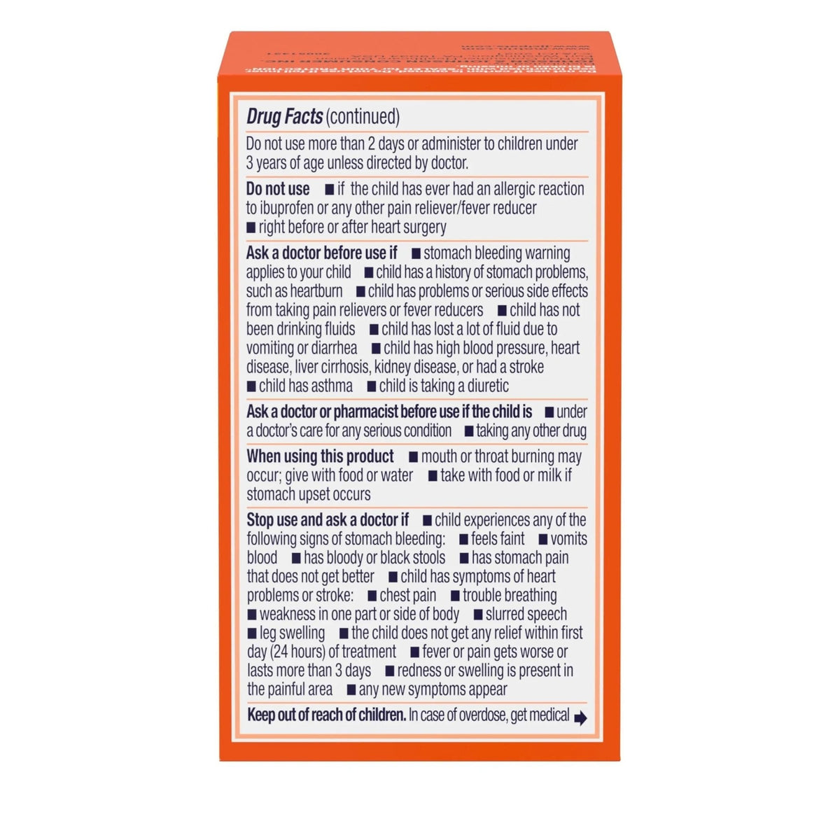 Motrin Children's Dye-Free Chewable Tablets with Ibuprofen, Kids' Fever Reducer & Pain Reliever for Sore Throat, Fever, Toothache & Pain Relief, Grape Flavor, 24 Ct - Maple Wellness Supplements