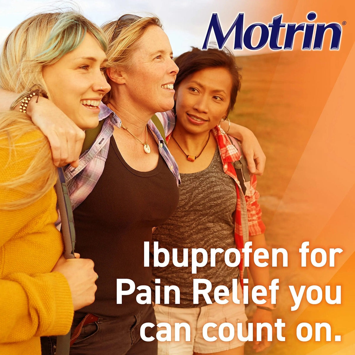 Motrin IB, Ibuprofen 200mg Tablets, NSAID Pain & Fever Reliever for Headache, Backache, Muscular Aches, Arthritis Pain Reliever, 50 Travel Packets of 2, 100 ct - Maple Wellness Supplements