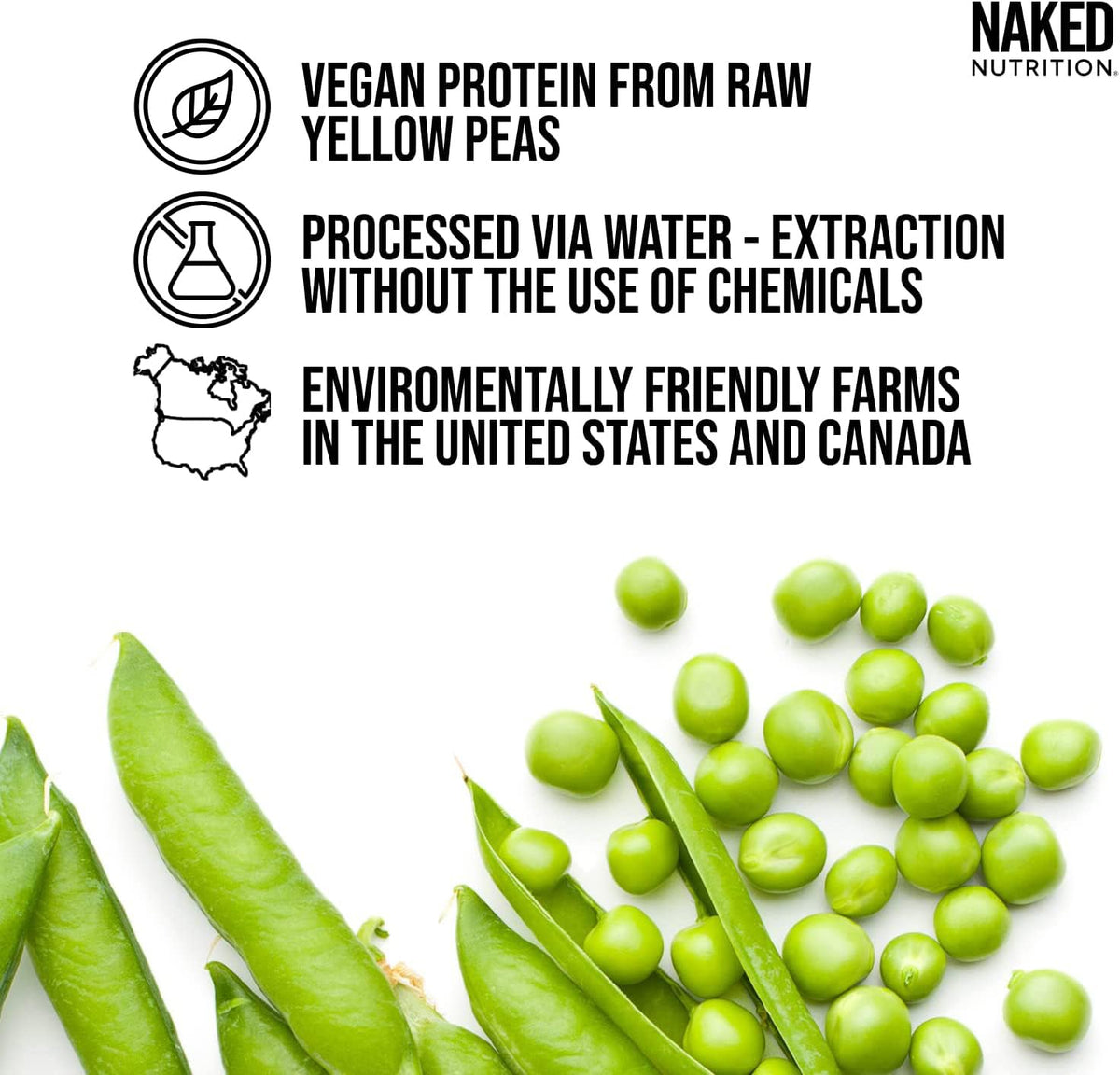 NAKED Shake - Vanilla Protein Powder - Plant Based Protein Shake with Mct Oil, NSF Certified, Gluten-Free, Soy-Free, No Gmos Or Artificial Sweeteners - 30 Servings - Maple Wellness Supplements