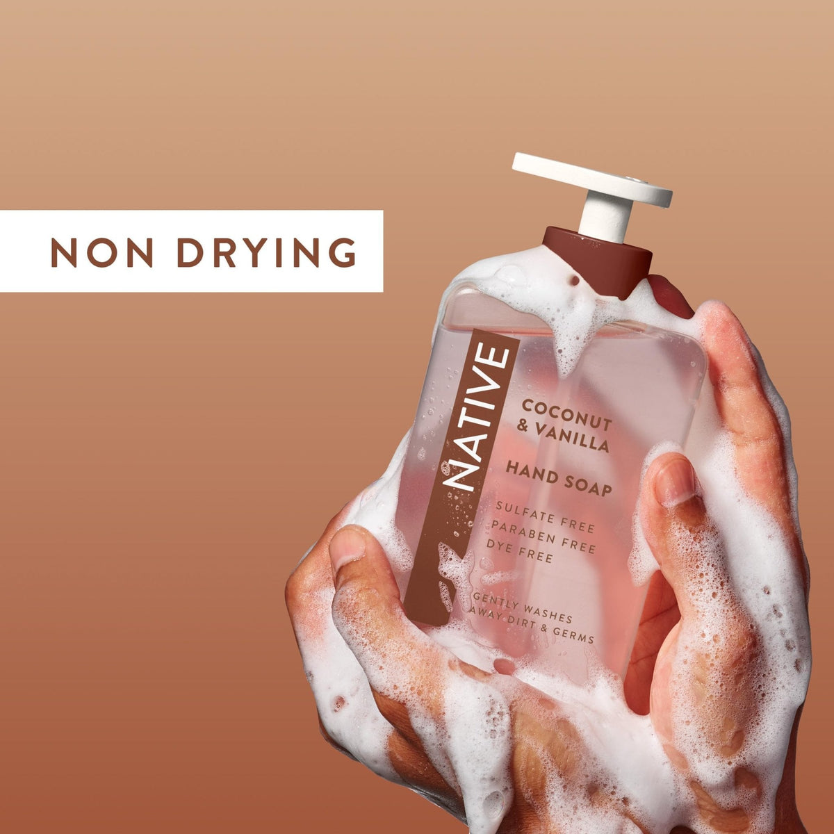 Native Liquid Hand Soap, Coconut & Vanilla Scent, Non-Drying Formula for Soft, Smooth Hands - Maple Wellness Supplements