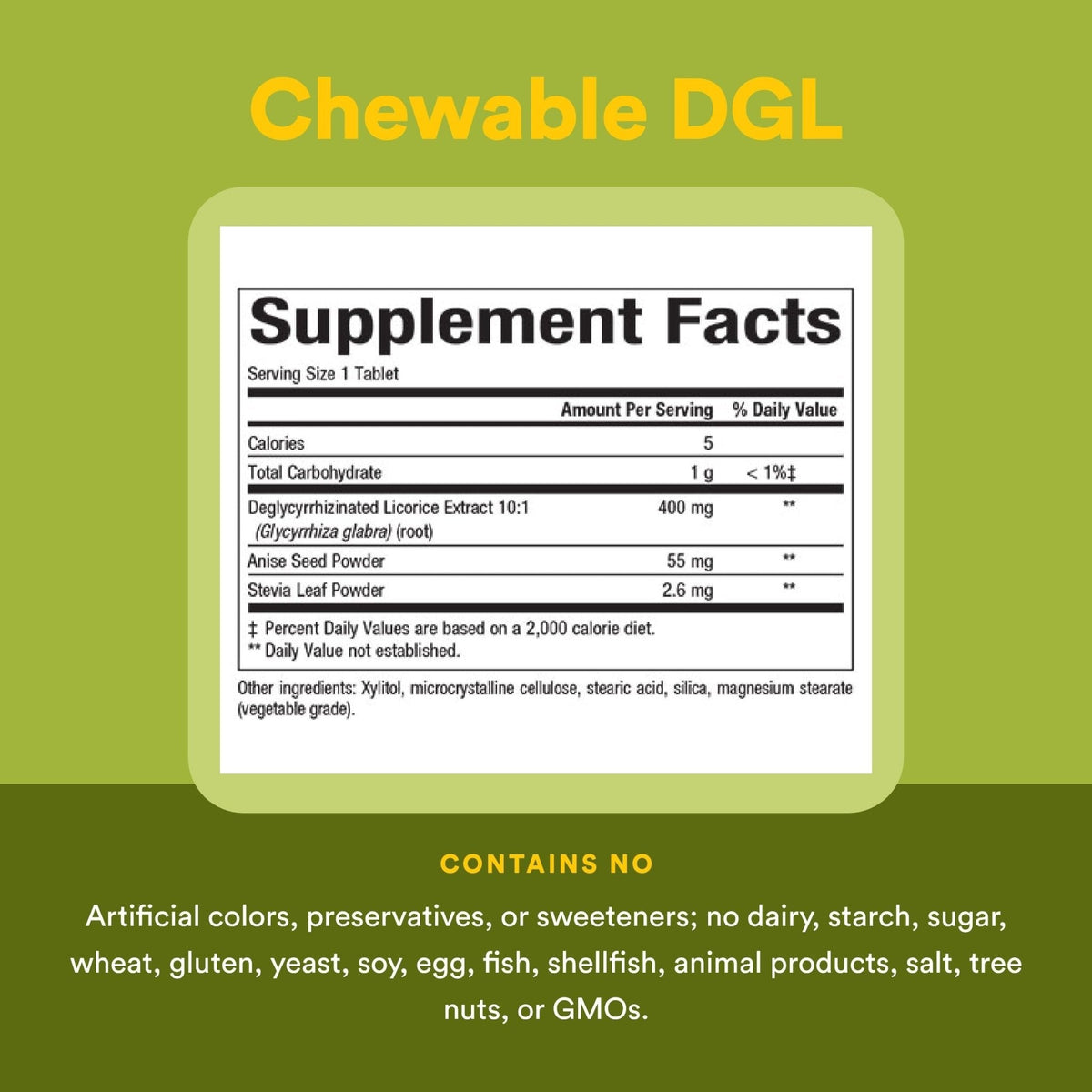 Natural Factors DGL Chewable - Digestive Support Supplement with Licorice Root Extract - Chewable Tablets Support Stomach Lining & Health - Non-GMO & Gluten-Free - Maple Wellness Supplements