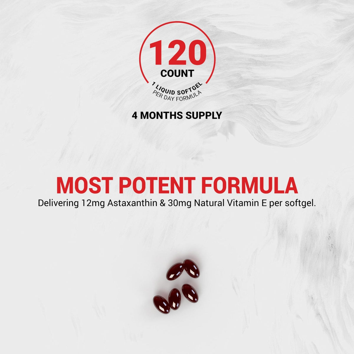 Naturalis New Zealand Astaxanthin (12mg) | Enhanced with Natural Vitamin E | Non-GMO, Soy & Gluten Free | 120 Softgels (4 Month Supply) - Maple Wellness Supplements