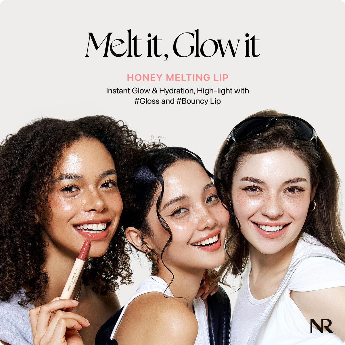 Nature Republic HONEY MELTING LIP (02 FIG) SOFT LIP STICK, Hydrating Gloss, Moisturizing balms, Sheer tint, Shine & Nude, Glowy Finish, korean make up - Maple Wellness Supplements