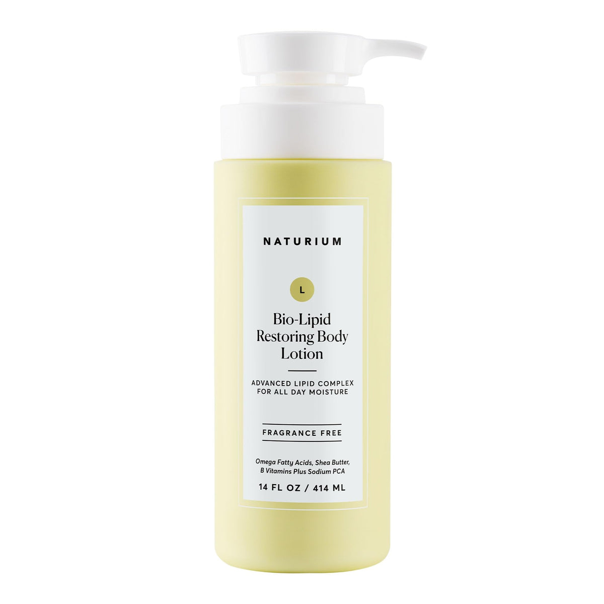 Naturium Bio-Lipid Restoring Moisturizing Body Lotion with Shea Butter, Fragrance Free, 14 oz - Maple Wellness Supplements