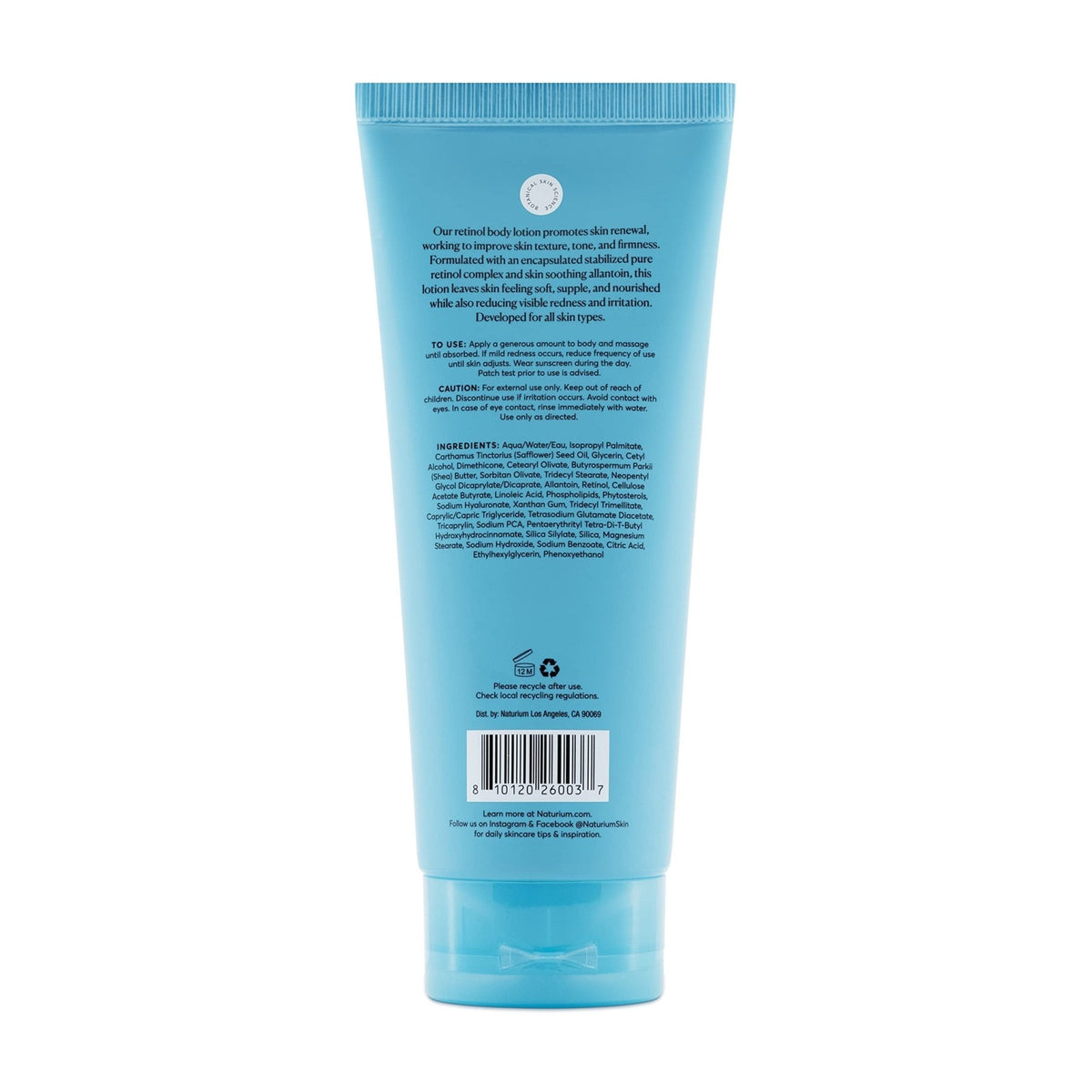 Naturium Skin-Renewing Retinol Body Lotion, Advanced Firming Anti-Aging Skin Care, with Encapsulated Retinol & Shea Butter, 8 oz - Maple Wellness Supplements