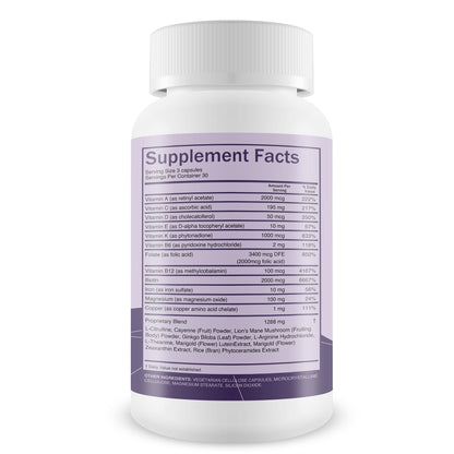 Nervocept Pro - Our Best Nerve Support Capsules - Lions Mane, Magnesium, Vitamin B For Nerve Repair - Vitamin D for Nerves - Lions Mane Memory & Nerve Support - Vitamin B12 Nerve Support - Maple Wellness Supplements