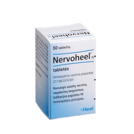 Buy ​Nervoheel N Homeopathic Tablets, N50, nervous disorders, fatigue - Vitaza UK Supplements UK