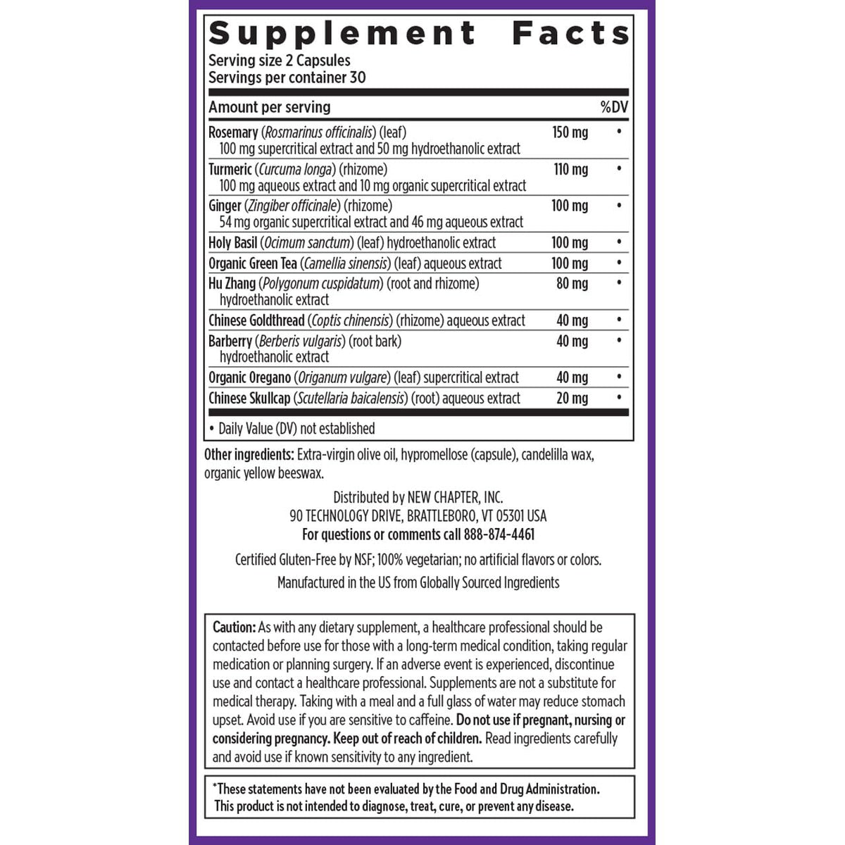 New Chapter Zyflamend™ Joint Supplement & Herbal Pain Relief – 10-in-1 Superfood Blend with Turmeric, Ginger & Green Tea - for Healthy Inflammation Response, Mobility & Flexibility, 60 Capsules - Maple Wellness Supplements