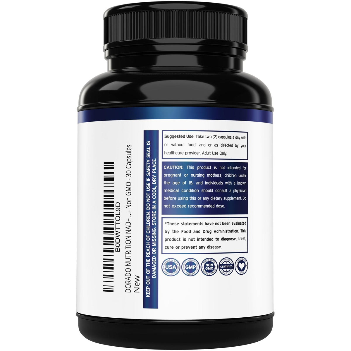 Nicotinamide Riboside 500mg (30 Count) NAD Supplement - NR Supplement For Women & Men to Support NAD+ Levels - NAD Booster - Third Party Tested - Vegan Safe, Non GMO & USA Made (30 Capsules) - Maple Wellness Supplements