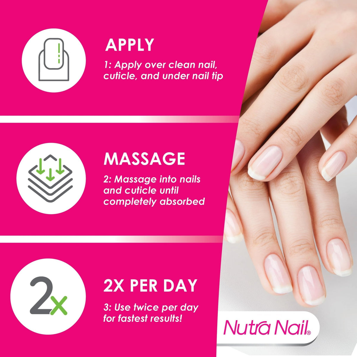 Buy ​Nutra Nail 5 to 7 Day Growth Treatment - Fast Keratin Nail Hardener & Nail Strengthener for Thin Nails, Brittle & Damaged (0.47 Fl Oz) - Vitaza UK Supplements UK