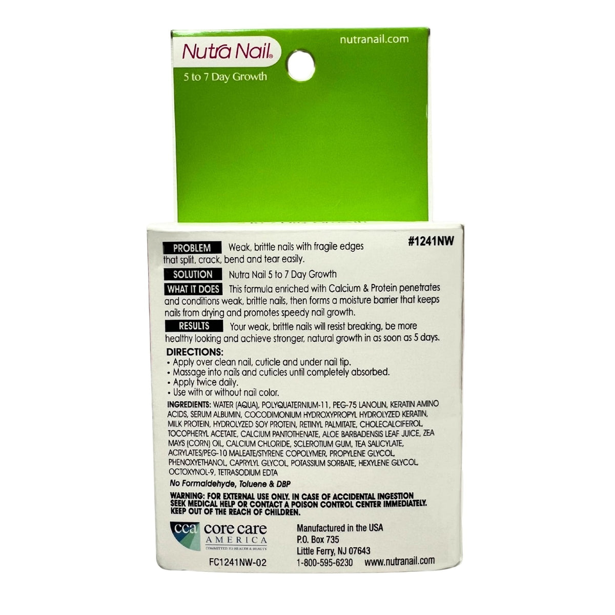 Buy ​Nutra Nail 5 to 7 Day Growth Treatment - Fast Keratin Nail Hardener & Nail Strengthener for Thin Nails, Brittle & Damaged (0.47 Fl Oz) - Vitaza UK Supplements UK