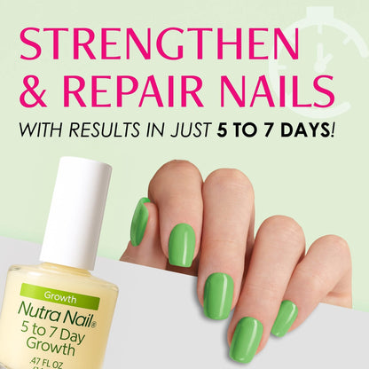 Buy ​Nutra Nail 5 to 7 Day Growth Treatment - Fast Keratin Nail Hardener & Nail Strengthener for Thin Nails, Brittle & Damaged (0.47 Fl Oz) - Vitaza UK Supplements UK