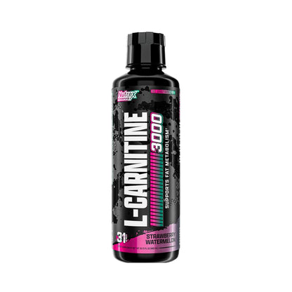 Nutrex Research Liquid Carnitine 3000 | (Strawberry Watermelon) | Premium L Carnitine Liquid, Stimulant Free 31 Servings - Maple Wellness Supplements