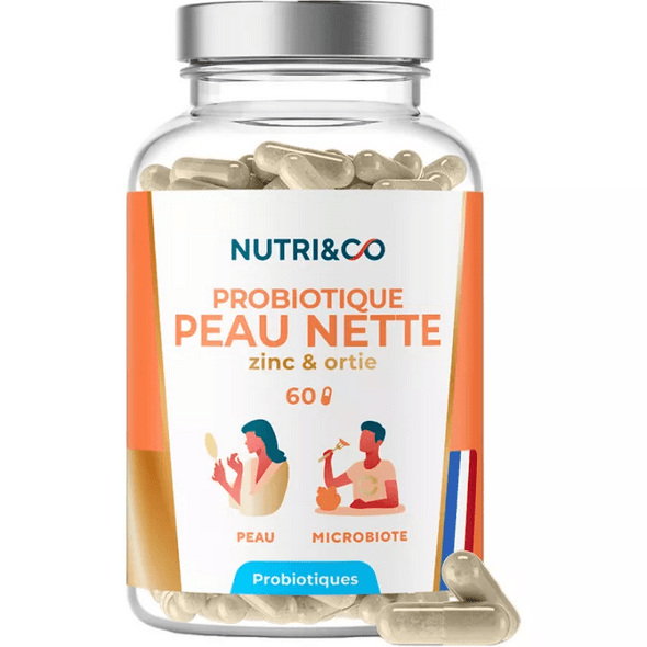 Buy ​Nutri&Co Probiotique Peau Nette 60 Capsules - Vitaza UK Supplements UK