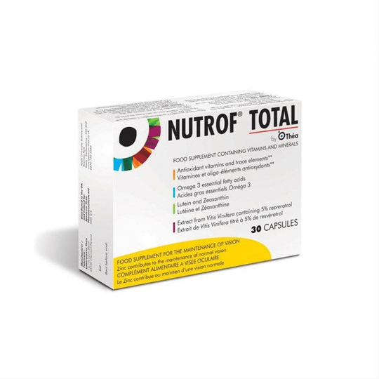NUTROF TOTAL, for vision preservation, 30 soft gelatin capsules - Maple Wellness Supplements