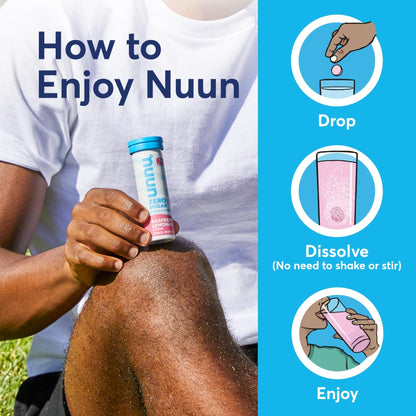 Nuun Vitamins Electrolyte Tablets with Vitamin D, C, E, A, & B6, Folic Acid, Magnesium & 4 Other Essential Electrolytes, Gluten Free & Vegan - Maple Wellness Supplements