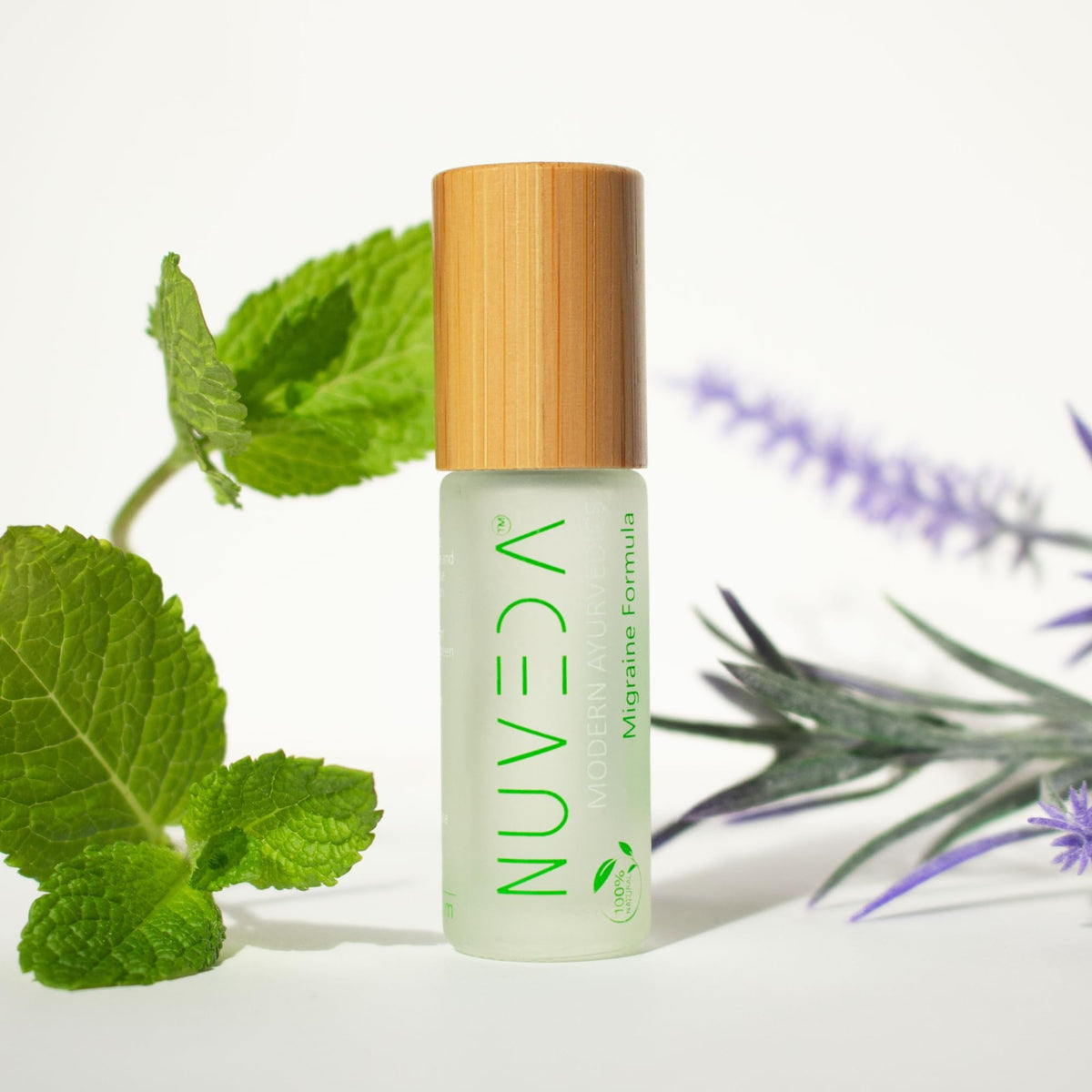 NUVEDA® Advanced Migraine Formula - All Natural Headache Stick | Modern Ayurvedic, Roll On Stick | Therapeutic Grade Essential Oil Aromatherapy | Made in USA - Maple Wellness Supplements