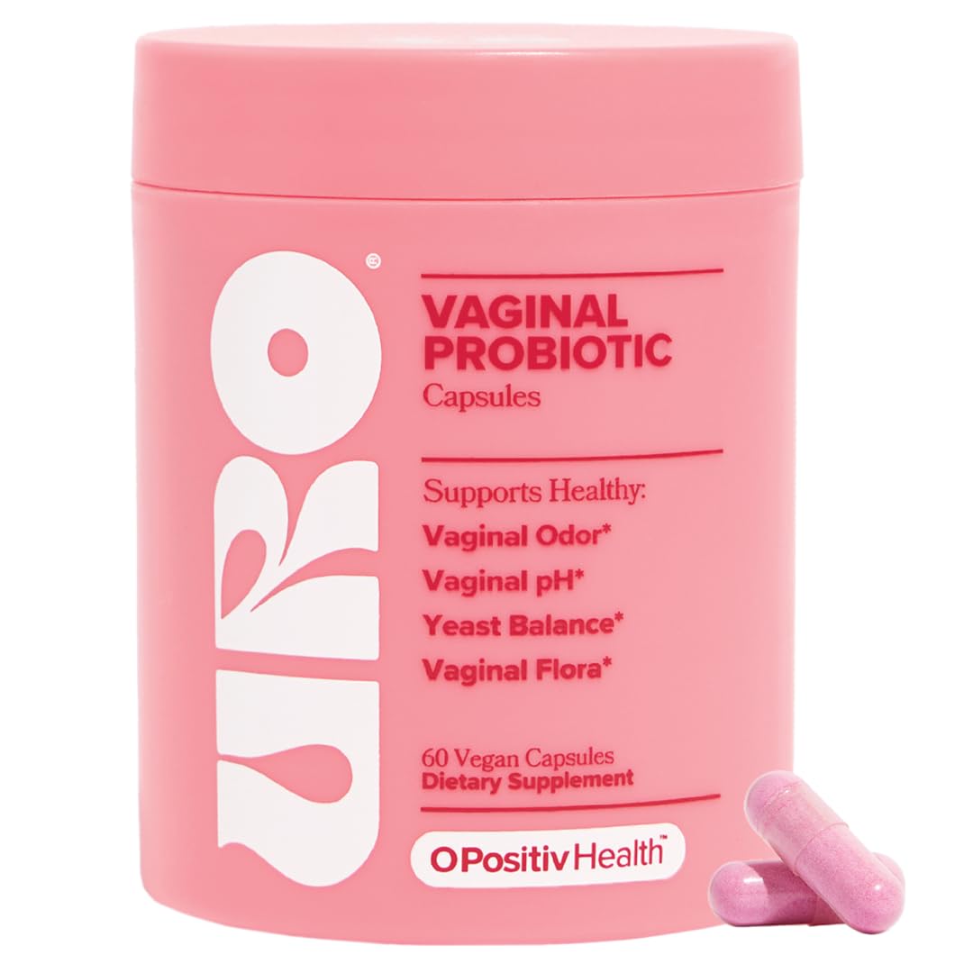 O Positiv URO Vaginal Probiotics for Women pH Balance with Prebiotics & Lactobacillus – Vaginal Health Supplement – Promote Healthy Vaginal Odor & Flora, 60 Count (Pack of 1), 1 Month Supply - Maple Wellness Supplements
