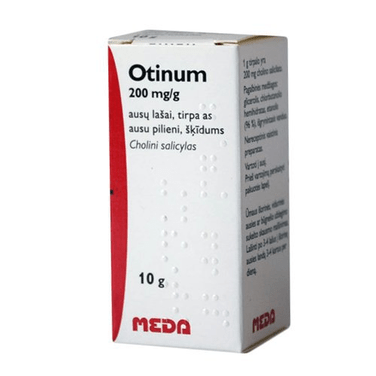 Buy ​Otinum ear drops, 200 mg/g, 10 ml - Ear Inflammation, Pain - Vitaza UK Supplements UK