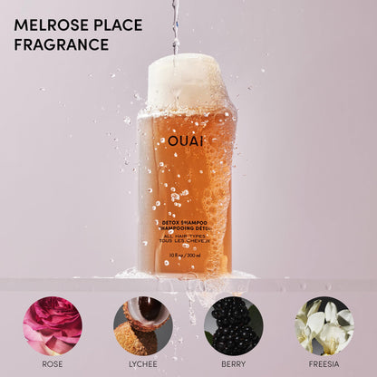 OUAI Detox Shampoo - Clarifying Shampoo for Build Up, Dirt, Oil, Product and Hard Water - Apple Cider Vinegar & Keratin for Clean, Refreshed Hair - Sulfate-Free Hair Care (10 oz) - Maple Wellness Supplements